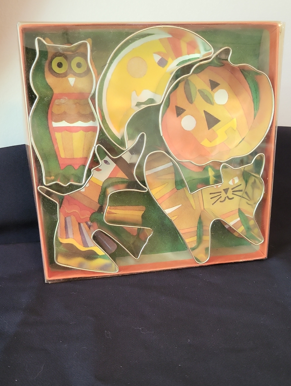 Halloween Cookie Cutter Set - Owl, Witch, Cat, Pumpkin, Moon